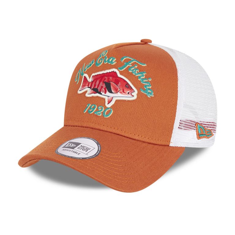 Gorras New Era Truckers Marrom - New Era Fishing 26103ADUY